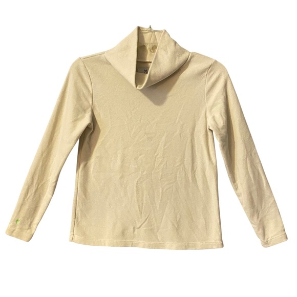 Dudley Stephens Sweaters - Dudley Stephens Cobble Hill‎ Turtleneck Cream Fleece Size Small